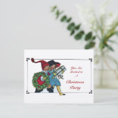 KINDER MIT CHRISTMAS GIFTS Champagner Metallic Einladung (Stehend Vorderseite)