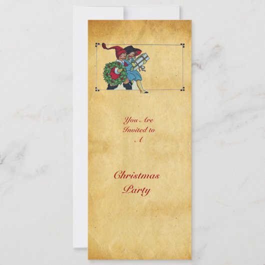 KINDER MIT CHRISTMAS GIFTS - EINLADUNG (Vorderseite)