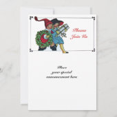 KINDER MIT CHRISTMAS GIFTS EINLADUNG (Rückseite)