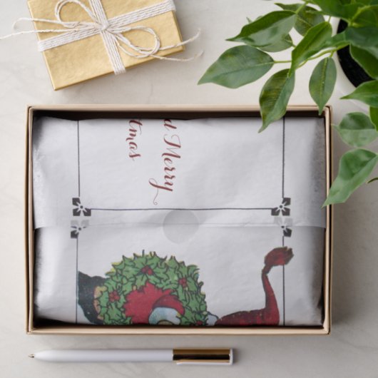 KINDER MIT CHRISTMAS GIFTS Eis Seidenpapier (Geschenk)