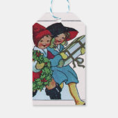 KINDER MIT CHRISTMAS GIFTS Monogramm Geschenkanhänger (Rückseite)