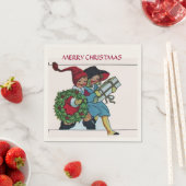 KINDER MIT CHRISTMAS GIFTS SERVIETTE (Beispiel)