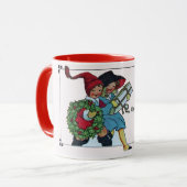 KINDER MIT CHRISTMAS GIFTS TASSE (Vorderseite Links)