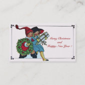 KINDER MIT CHRISTMAS GIFTS VISITENKARTE (Rückseite)