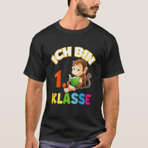 Kinder mit deutschem Text Ich bin 1. Affe T-Shirt