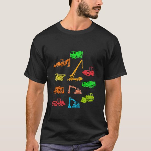 Kinder mit Digger & Co-Baustelle T-Shirt (Vorderseite)