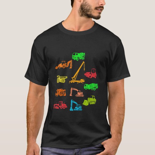 Kinder mit Digger & Co-Baustelle T-Shirt (Vorderseite)