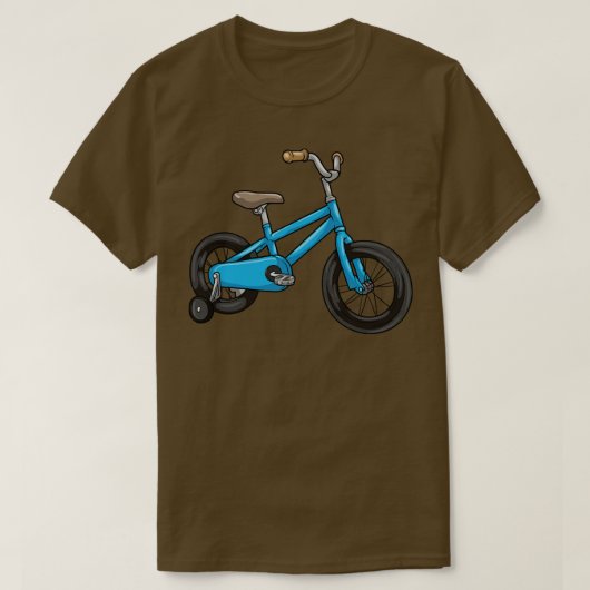 Kinder mit Fahrrad T-Shirt (Design vorne)