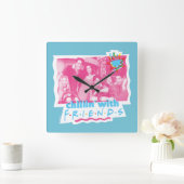 Kinder mit FRIENDS™ Quadratische Wanduhr (Zuhause)