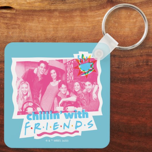 Kinder mit FRIENDS™ Schlüsselanhänger (Rückseite)