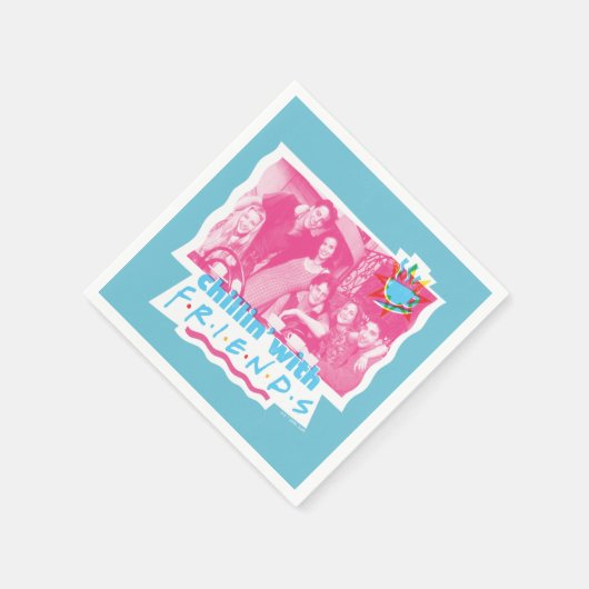 Kinder mit FRIENDS™ Serviette (Ecke)