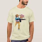 Kinder mit Gewehren T-Shirt (Vorderseite)