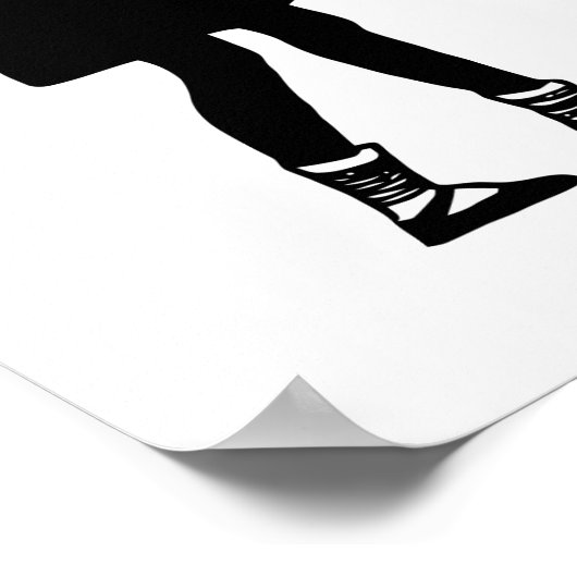 Kinder mit inspirierender Silhouette Poster (Ecke)