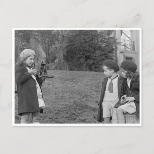 Kinder mit Kamera Postkarte