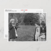 Kinder mit Kamera Postkarte (Vorne/Hinten)