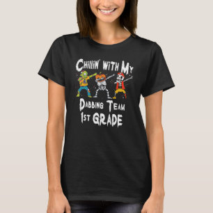 Kinder mit meinem Zombie Pumpkin Skelett ab 1. Gr T-Shirt