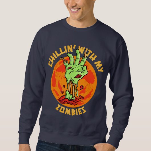 Kinder mit meinem Zombies-Sweatshirt Sweatshirt (Vorderseite)