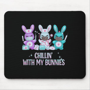 Kinder mit meinen Bunnies-Krankenschwestern Ostern Mousepad