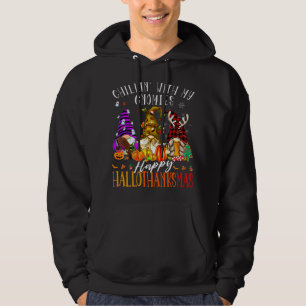 Kinder mit meinen Gnomen glücklich Hallothanksmas Hoodie