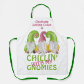 Kinder mit meinen Gnomen Nome Spaß Personalisiert Schürze (Vorderseite)