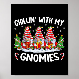 Kinder mit meinen Gnomen passen Weihnachten Poster