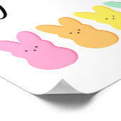 Kinder mit meinen Piepen Pastel Osterkunst Poster (Ecke)