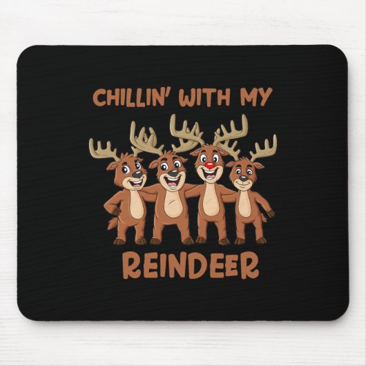 Kinder mit meinen Rentierjungen-Weihnachtsjungen M Mousepad (Vorne)