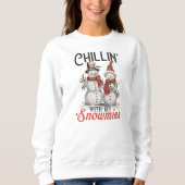 Kinder mit meinen Schneemassen Niedlich und stilvo Sweatshirt (Vorderseite)