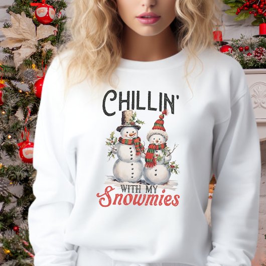 Kinder mit meinen Schneemassen Niedlich und stilvo Sweatshirt