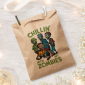 Kinder mit meinen Zombien Halloween Jungen Kinder  Geschenktütchen (Ausgeschnitten)