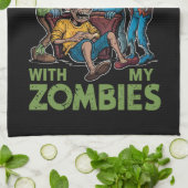 Kinder mit meinen Zombien Halloween Jungen Kinder  Geschirrtuch (Gefaltet)