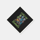 Kinder mit meinen Zombien Halloween Jungen Kinder  Serviette (Ecke)