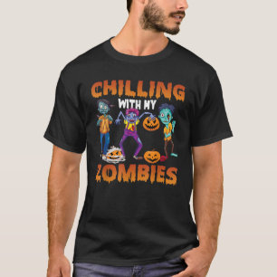 Kinder mit meinen Zombien Halloween Jungen Kinder T-Shirt