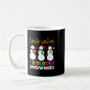 Kinder mit meiner Biologie Snowmies Weihnachtsbiol Kaffeetasse