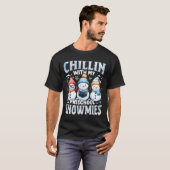 Kinder mit meiner Vorschulschneezeit Weihnachtsges T-Shirt (Vorne ganz)