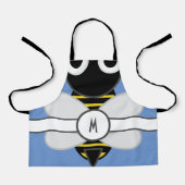 Kinder Mit Monogramm BumbleBee-Schürze Schürze (Vorderseite)