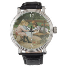 Kinder mit Nachmittagstee im Park