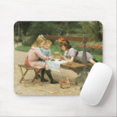 Kinder mit Nachmittagstee im Park Mousepad (Mit Mouse)