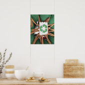 Kinder mit recycelnd Zeichen Poster (Küche)