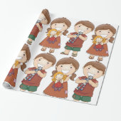 Kinder mit Spielzeug Geschenkpapier (Ungerollt)