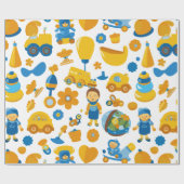Kinder mit Spielzeug Geschenkpapier (Flach)