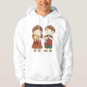 Kinder mit Spielzeug Hoodie (Vorderseite)