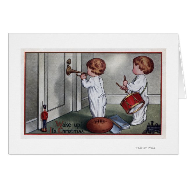 Kinder mit Trost und Trompete (Vorderseite (Horizontal))