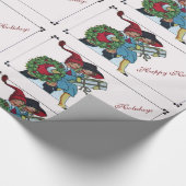 KINDER MIT WEIHNACHTSGESCHENKEN GESCHENKPAPIER (Ecke)