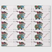 KINDER MIT WEIHNACHTSGESCHENKEN GESCHENKPAPIER (Flach)