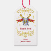 Kinder - mittelalterlicher Schild und Schlagwortma Geschenkanhänger (Vorderseite)