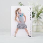 Kinder Model Komp Karte Casting Fotokarte (Stehend Vorderseite)