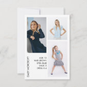 Kinder Model Komp Karte Casting Fotokarte (Rückseite)