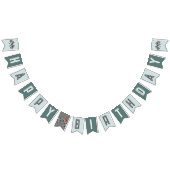 Kinder Moderne Blue Racing Car Boys Geburtstag Wimpelkette (Alle)