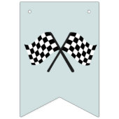 Kinder Moderne Blue Racing Car Boys Geburtstag Wimpelkette (Erste Fahne)